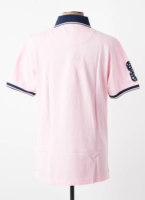 Polo elasticitate mâneci scurte roz RUCKFIELD homme