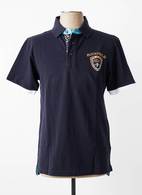 Polo elasticitate mâneci scurte albastru RUCKFIELD homme