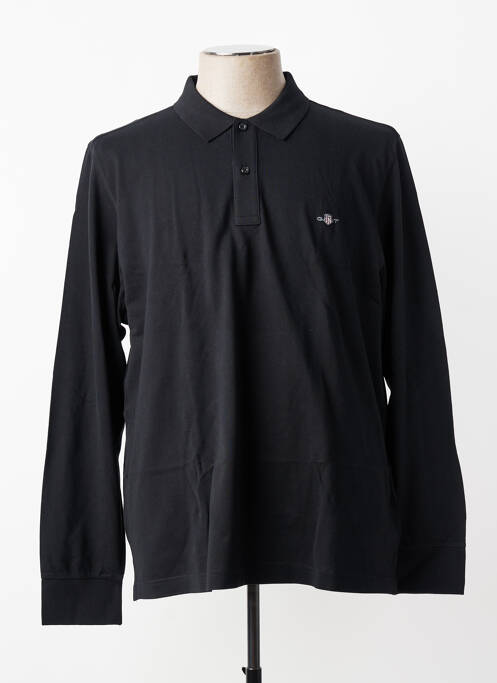 Polo mâneci lungi mâneci lungi negru GANT homme
