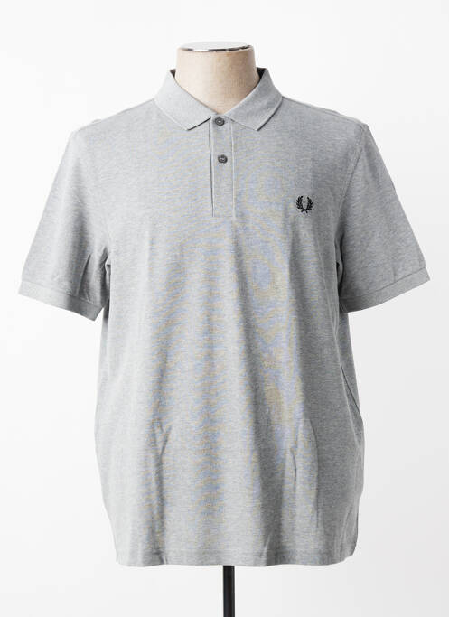 Polo țesătură melanj mâneci scurte gri FRED PERRY homme