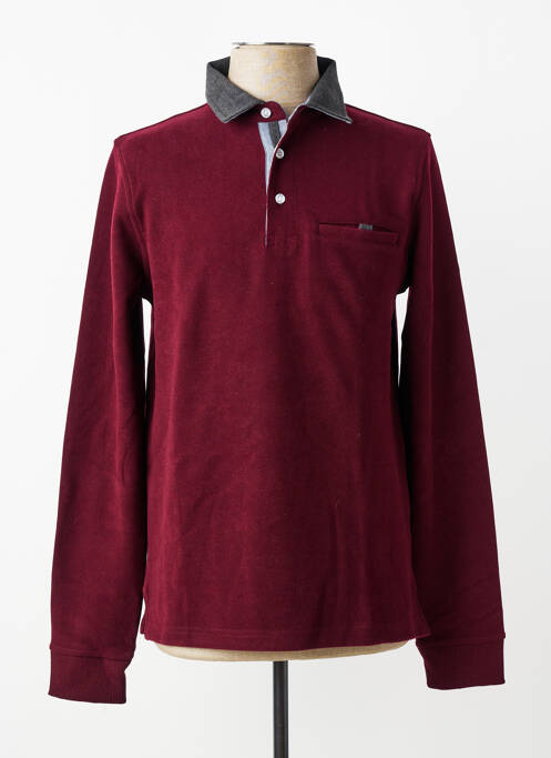 Polo mâneci lungi mâneci lungi roșu MCS homme