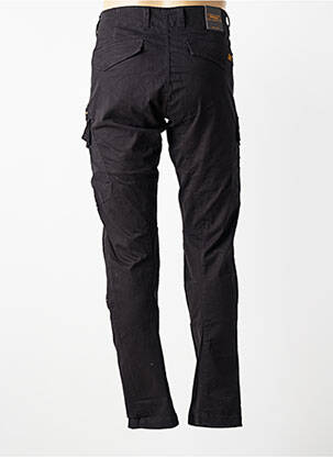 Pantalon cargo țesătură poplin mărime normală negru DAYTONA bărbat
