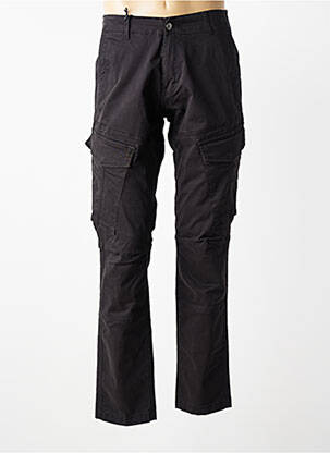 Pantalon cargo țesătură poplin mărime normală negru DAYTONA bărbat