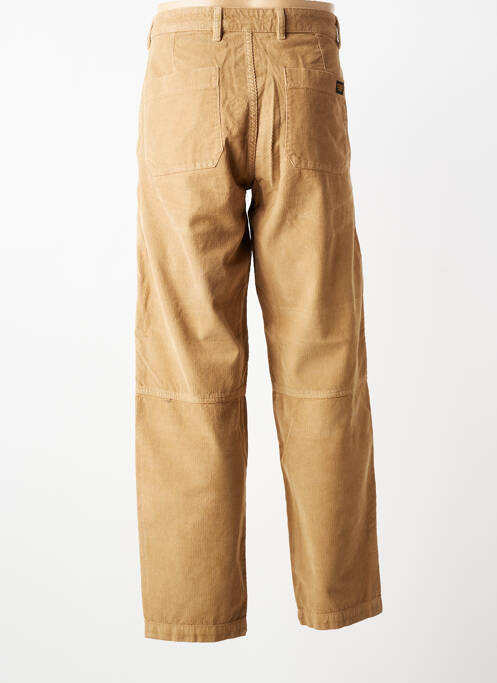Pantalon drept țesătură catifea mărime normală bej DAYTONA homme