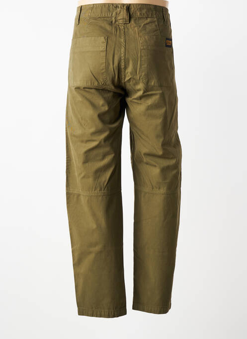 Pantalon drept țesătură poplin mărime normală verde DAYTONA homme