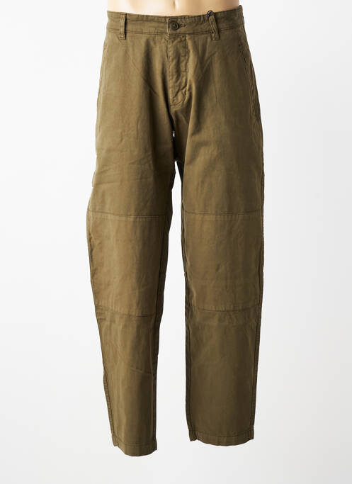 Pantalon drept țesătură poplin mărime normală verde DAYTONA homme