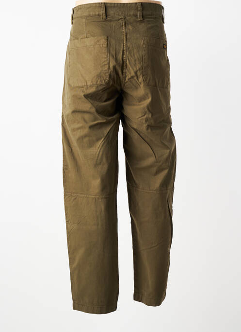 Pantalon drept țesătură poplin mărime normală verde DAYTONA homme