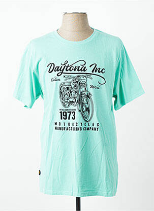 Tricou elasticitate mâneci scurte albastru DAYTONA bărbat