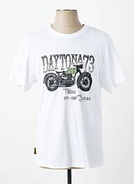 Tricou elasticitate mâneci scurte alb DAYTONA bărbat