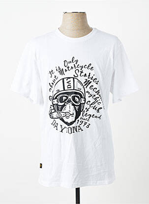 Tricou elasticitate mâneci scurte alb DAYTONA homme