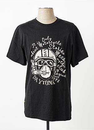 Tricou elasticitate mâneci scurte negru DAYTONA bărbat