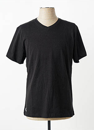 Tricou croială cambrată mâneci scurte negru DAYTONA homme