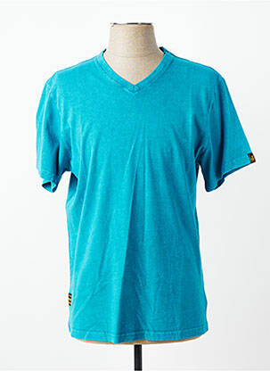 Tricou elasticitate mâneci scurte albastru DAYTONA homme