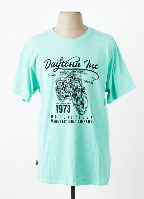 Tricou elasticitate mâneci scurte albastru DAYTONA homme
