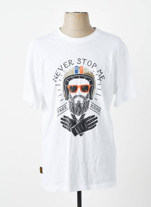 Tricou elasticitate mâneci scurte alb DAYTONA homme