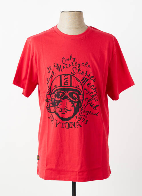 Tricou elasticitate mâneci scurte roșu DAYTONA homme