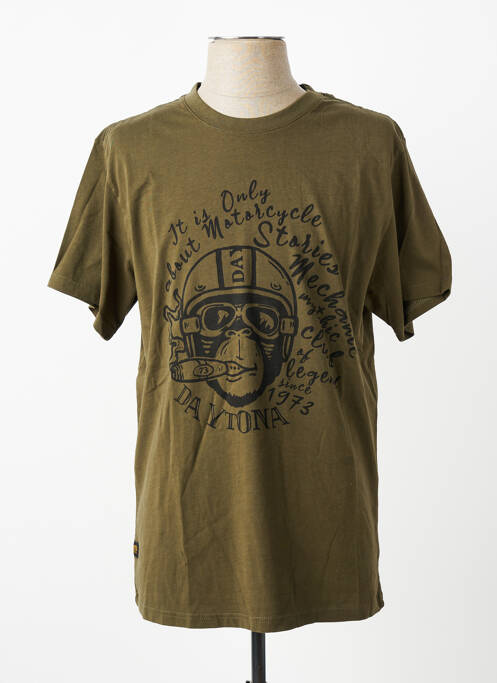 Tricou elasticitate mâneci scurte verde DAYTONA homme