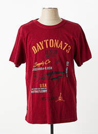 Tricou elasticitate mâneci scurte roșu DAYTONA homme