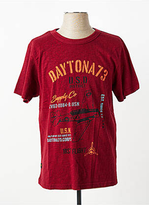 Tricou elasticitate mâneci scurte roșu DAYTONA homme