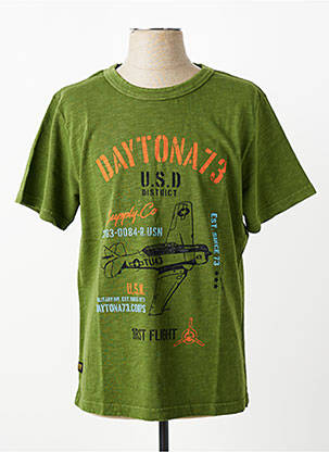 Tricou elasticitate mâneci scurte verde DAYTONA homme