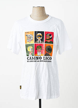 Tricou elasticitate mâneci scurte alb DAYTONA homme