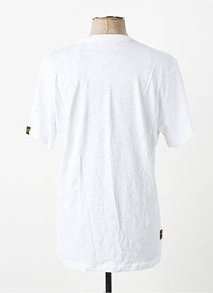 Tricou elasticitate mâneci scurte alb DAYTONA bărbat
