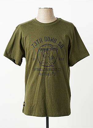 Tricou elasticitate mâneci scurte verde DAYTONA bărbat