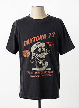 Tricou elasticitate mâneci scurte negru DAYTONA bărbat