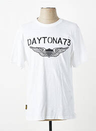 Tricou elasticitate mâneci scurte alb DAYTONA bărbat