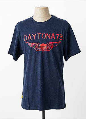 Tricou elasticitate mâneci scurte albastru DAYTONA homme