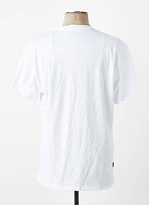 Tricou elasticitate mâneci scurte alb DAYTONA bărbat