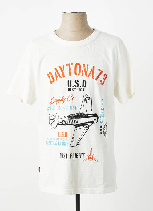 Tricou elasticitate mâneci scurte bej DAYTONA homme