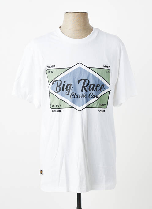 Tricou elasticitate mâneci scurte alb DAYTONA homme