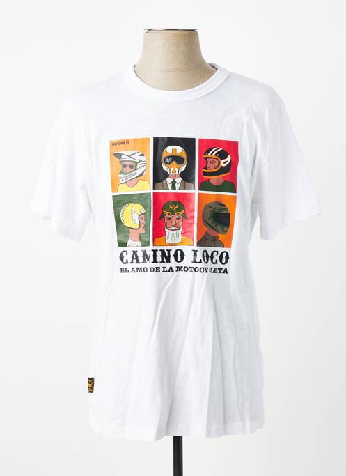 Tricou elasticitate mâneci scurte alb DAYTONA homme