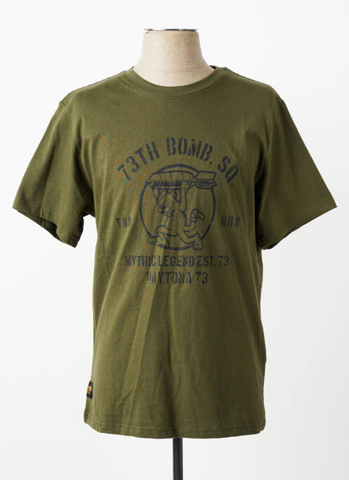 Tricou elasticitate mâneci scurte verde DAYTONA homme