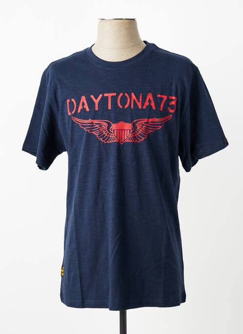 Tricou elasticitate mâneci scurte albastru DAYTONA homme