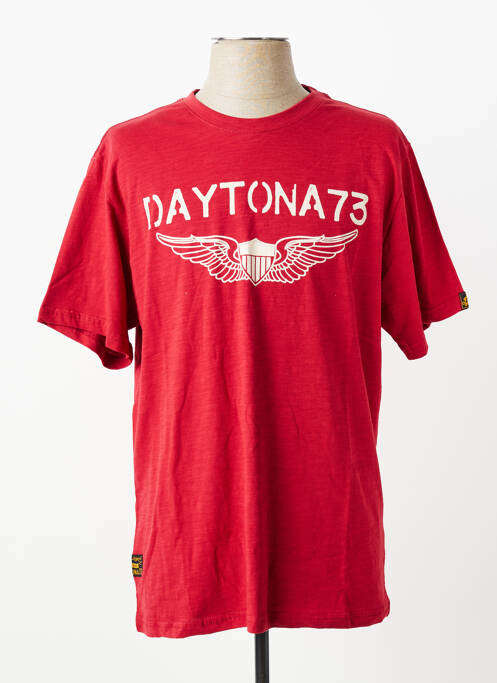 Tricou elasticitate mâneci scurte roșu DAYTONA homme