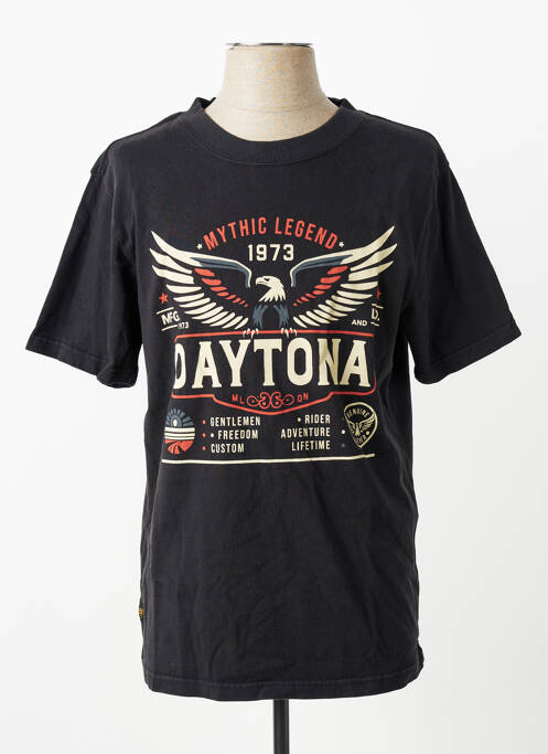 Tricou elasticitate mâneci scurte negru DAYTONA homme