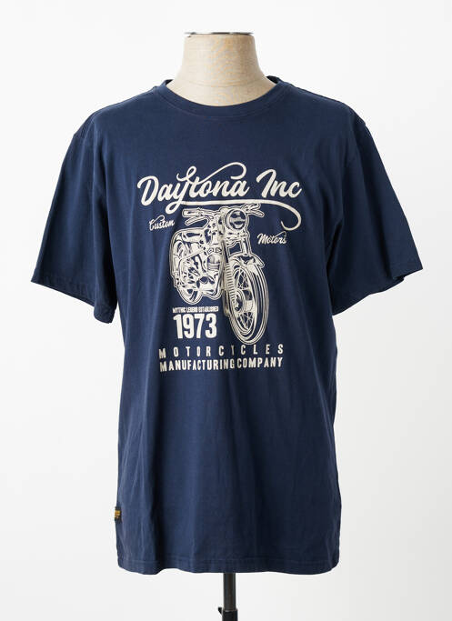 Tricou elasticitate mâneci scurte albastru DAYTONA homme