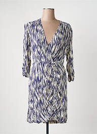 Rochie scurtă mâneci lungi mâneci lungi albastru ANGE femme
