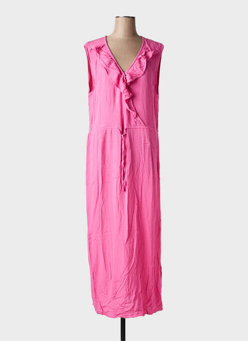Rochie lungă fără mâneci fără mâneci roz ICHI femme