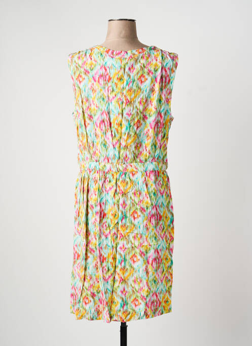 Rochie midi croială fluidă fără mâneci galben ICHI femme
