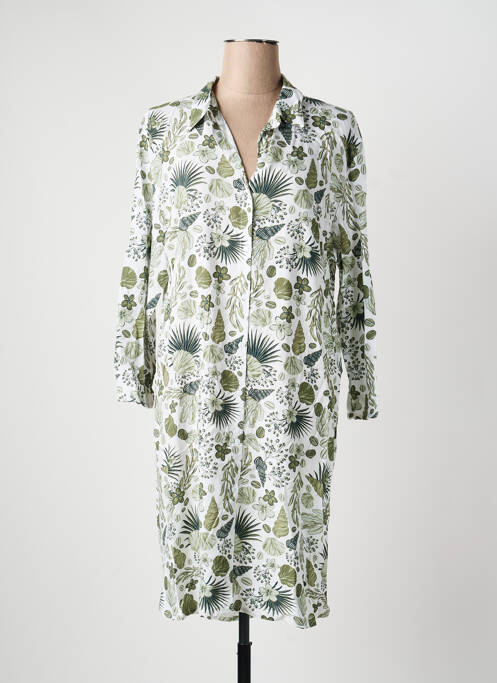 Rochie midi croială fluidă mâneci lungi verde HUBLOT femme