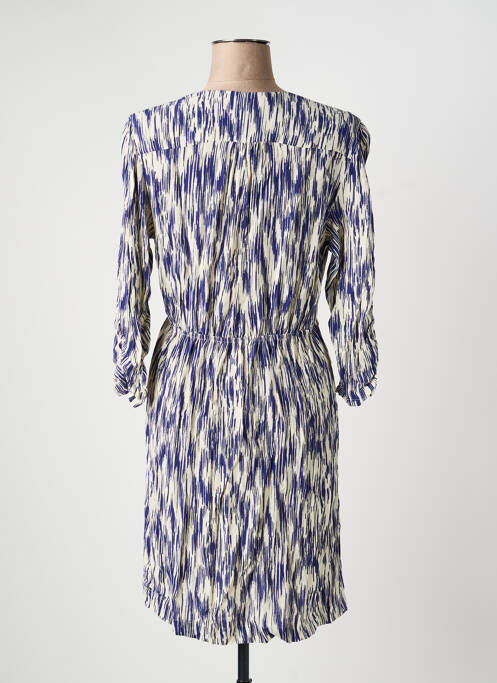 Rochie scurtă mâneci lungi mâneci lungi albastru ANGE femme