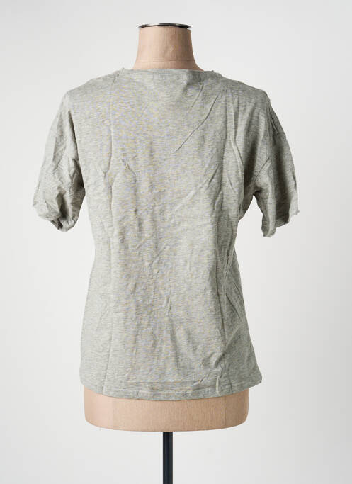 Tricou croială dreaptă mâneci scurte gri IN APRIL 1986 femme