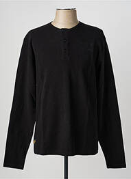 Tricou elasticitate mâneci lungi negru DAYTONA bărbat