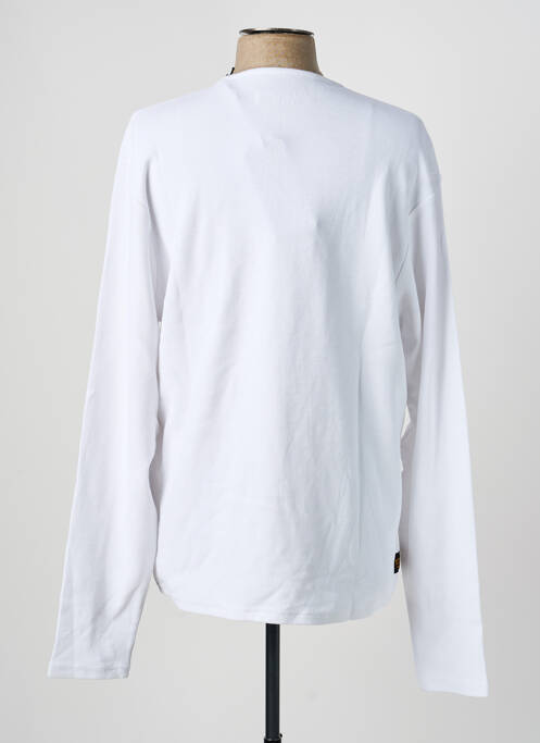 Tricou elasticitate mâneci lungi alb DAYTONA homme