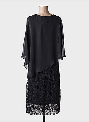 Rochie midi croială fluidă mâneci 3/4 negru ULLA POPKEN femeie