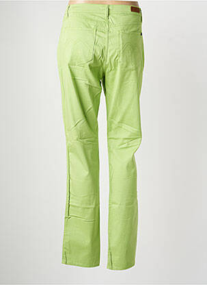 Pantalon slim țesătură poplin mărime normală verde IMPAQT femeie