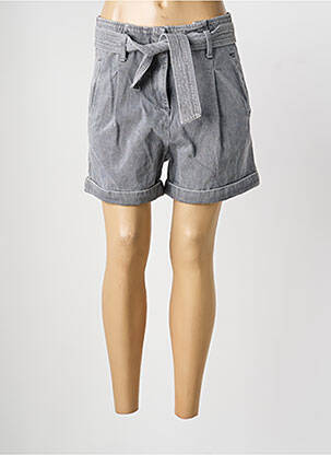 Șort țesătură denim talie înaltă gri ARTLOVE femeie